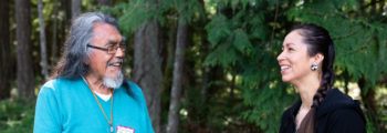 Elder fluent speaker and young language learner B.C. Indigenous Language Revitalization